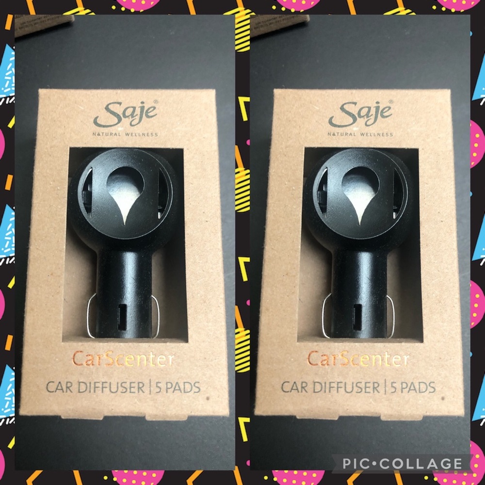 2 x SAJE CAR DIFFUSER W/ 5 PADS